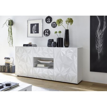 Buffet 2 portes - 2 tiroirs VENEZIA BLANC 181 cm