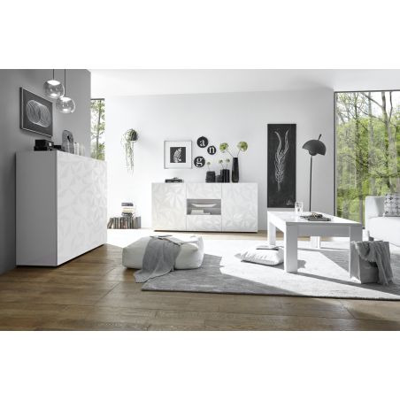 Buffet 2 portes - 2 tiroirs VENEZIA BLANC 181 cm