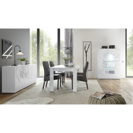 Vitrine 2 portes VENEZIA BLANC 121 cm