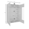 Vitrine 2 portes VENEZIA BLANC 121 cm