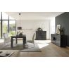 Buffet 2 portes - 2 tiroirs CARO GRIS 181 cm