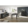 Buffet 2 portes - 4 tiroirs CARO GRIS 241 cm