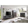 Meuble TV 2 portes - 1 tiroir CARO GRIS 181 cm