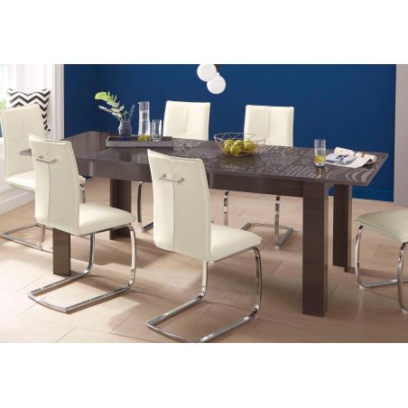 Table CARO GRIS 180/90 cm