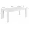 Table CARO GRIS 180/90 cm