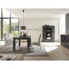 Vitrine 2 portes CARO GRIS 121 cm