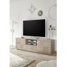 Meuble TV 2 portes - 1 tiroir CARO CHENE 181 cm