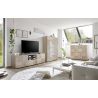 Meuble TV 2 portes - 1 tiroir CARO CHENE 181 cm