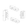 Ensemble meuble TV design SIROCCO 257 x 187 cm