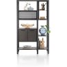 Ridgefield, roomdivider 120 cm. - 2-portes en verre + 4-portes + 6-niches - Henders and Hazel