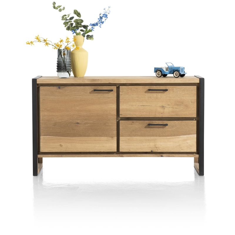 Metalo, buffet 140 cm - 1-porte + 2-tiroirs - Henders&Hazel