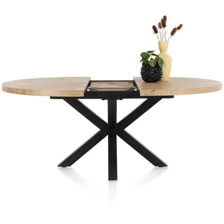 Metalox, table extensible ronde 150 (+40) x 130 cm - Henders and Hazel