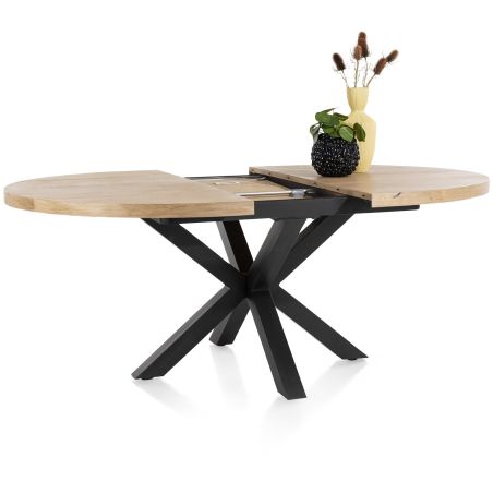 Metalox, table extensible ronde 150 (+40) x 130 cm - Henders and Hazel