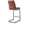 Mischa, chaise de bar - pieds traineau rond + poignee - tissu Karese - Henders and Hazel