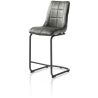 Mischa, chaise de bar - pieds traineau rond + poignee - tissu Karese - Henders and Hazel