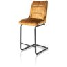 Mischa, chaise de bar - pieds traineau carre + poignee - tissu Karese - Henders and Hazel