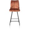 Mischa, chaise de bar - 4-pieds + poignee - tissu Karese - Henders and Hazel