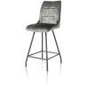 Mischa, chaise de bar - 4-pieds + poignee - tissu Karese - Henders and Hazel