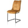 Mischa, chaise - pieds traineau rond + poignee - tissu karese - Henders and Hazel