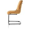 Mischa, chaise - pieds traineau rond + poignee - tissu karese - Henders and Hazel