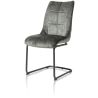 Mischa, chaise - pieds traineau rond + poignee - tissu karese - Henders and Hazel