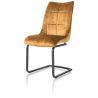 Mischa, chaise - pieds traineau carre + poignee - tissu karese - Henders and Hazel