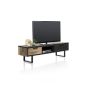Avalon, meuble tv 160 cm. - 2-tiroirs + 1-niche - Henders&Hazel