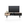 Avalon, meuble tv 160 cm. - 2-tiroirs + 1-niche - Henders&Hazel