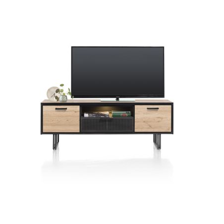 Avalon, lowboard 180 cm. - 2-portes + 1-tiroir + 1-niche (+ LED) - Henders&Hazel