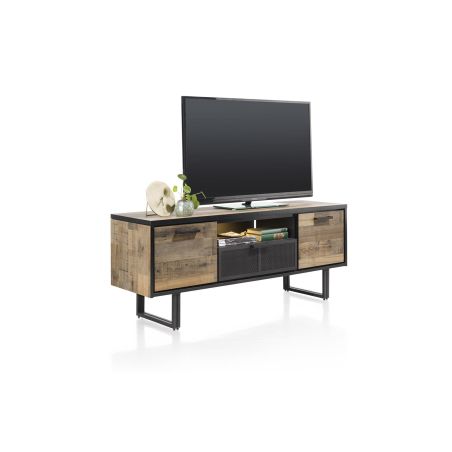 Avalon, lowboard 150 cm. - 2-portes + 1-tiroir + 1-niche (+ LED) - Henders&Hazel