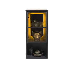 Avalon, element a poser ou a suspendre 45 cm. - 1-porte en verre +1-niche (+ LED) - Henders&Hazel
