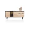 Avalon, buffet 200 cm. - 4-portes + 1-tiroir + 1-porte en verre (+ LED) - Henders&Hazel