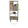 Avalon, bibliotheque 80 cm. - 1-porte + 1-tiroir + 5-niches - Henders&Hazel