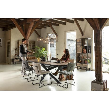 Avalon, bibliotheque 80 cm. - 1-porte + 1-tiroir + 5-niches - Henders&Hazel
