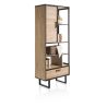 Avalon, bibliotheque 80 cm. - 1-porte + 1-tiroir + 5-niches - Henders&Hazel