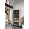 Livada, vitrine 100 cm. - 2-portes en verre + 2-tiroirs - Henders&Hazel