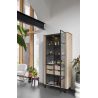 Livada, vitrine 100 cm. - 2-portes en verre + 2-tiroirs - Henders&Hazel