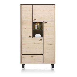 Livada, armoire 110 cm. - 4-portes + 1-tiroir + 2-niches - Henders&Hazel