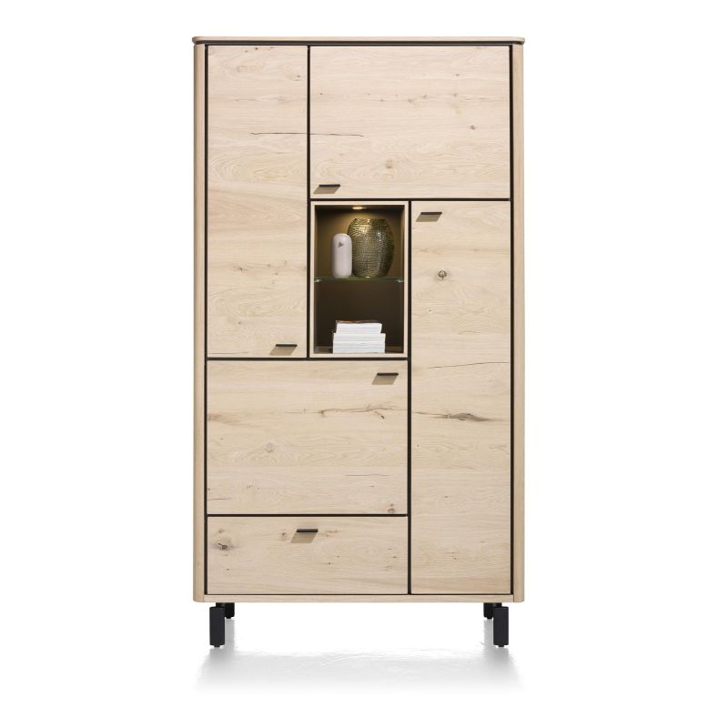 Livada, armoire 110 cm. - 4-portes + 1-tiroir + 2-niches - Henders&Hazel