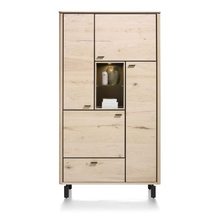 Livada, armoire 110 cm. - 4-portes + 1-tiroir + 2-niches - Henders&Hazel