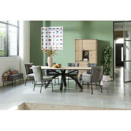 Livada, armoire 110 cm. - 4-portes + 1-tiroir + 2-niches - Henders&Hazel