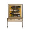 Metalo, vaisselier 140 cm - 2-portes en verre (+ LED) + 2-tiroirs - Henders&Hazel