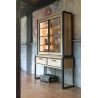 Metalo, vaisselier 140 cm - 2-portes en verre (+ LED) + 2-tiroirs - Henders&Hazel