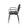 Manou, fauteuil - off black - tissu Karese - Henders and Hazel 