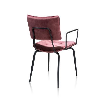 Manou, fauteuil - off black - tissu Karese - Henders and Hazel 