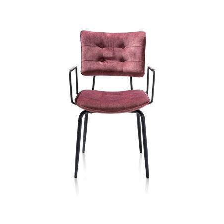 Manou, fauteuil - off black - tissu Karese - Henders and Hazel 