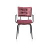 Manou, fauteuil - off black - tissu Karese - Henders and Hazel 