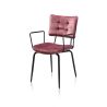 Manou, fauteuil - off black - tissu Karese - Henders and Hazel 