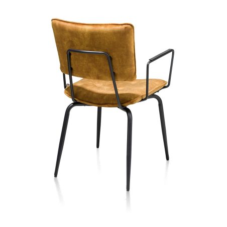 Manou, fauteuil - off black - tissu Karese - Henders and Hazel 