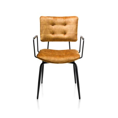 Manou, fauteuil - off black - tissu Karese - Henders and Hazel 